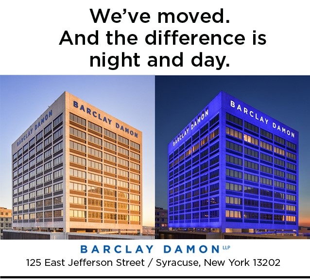 to Barclay Damon Tower! CenterState CEO