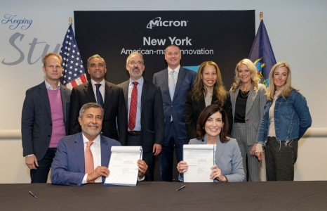 Governor Hochul Micron sign Community Investment Framework