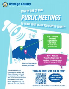 Share Your Vision for Oswego County! Attend an Event, or Take the Online Survey